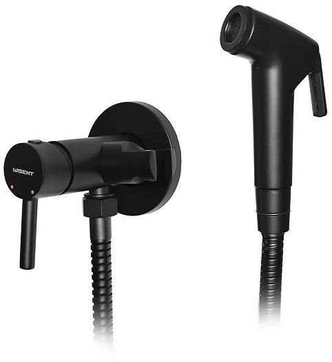 Гигиенический душ со смесителем Wisent WG5398B-2 цвет Черный