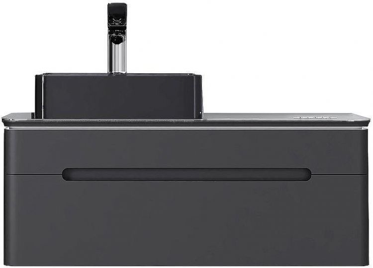 Тумба под раковину Jorno Shine 100 Shi.01.100/P/A подвесная Антрацит