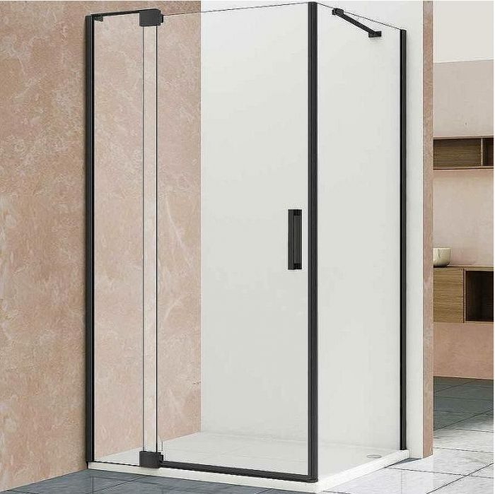 Душевой уголок Vincea Extra 90х90 VSR-1E809090CLB профиль Черный стекло прозрачное