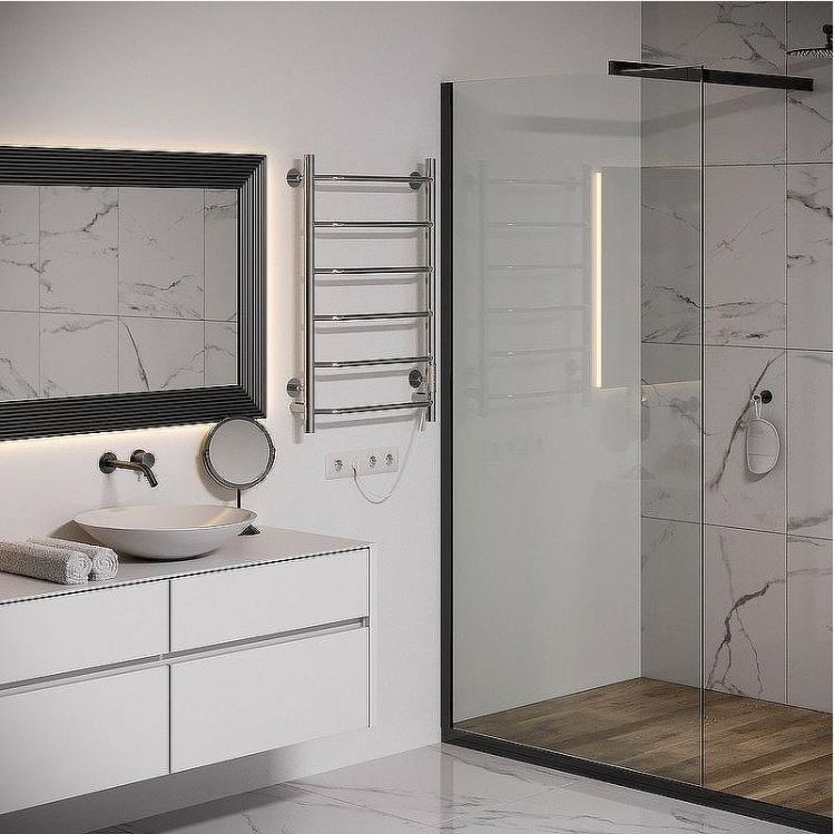 Электрический полотенцесушитель Aringa Киото 80x50 AR03002CH Хром Электрический полотенцесушитель Aringa Киото 80x50 AR03002CH Хром