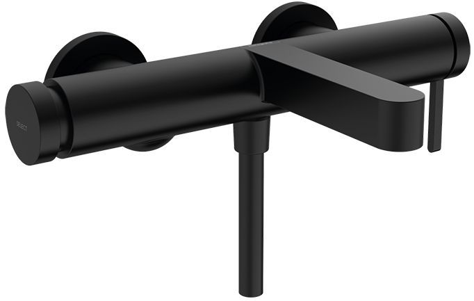 Hansgrohe Finoris Смеситель для ванны, настенный, цвет: черный матовый