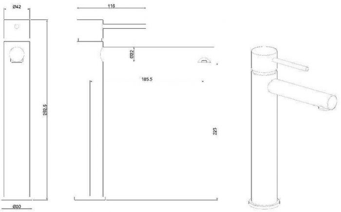 Смеситель для раковины Allen Brau Glority 5.51002-00 Хром