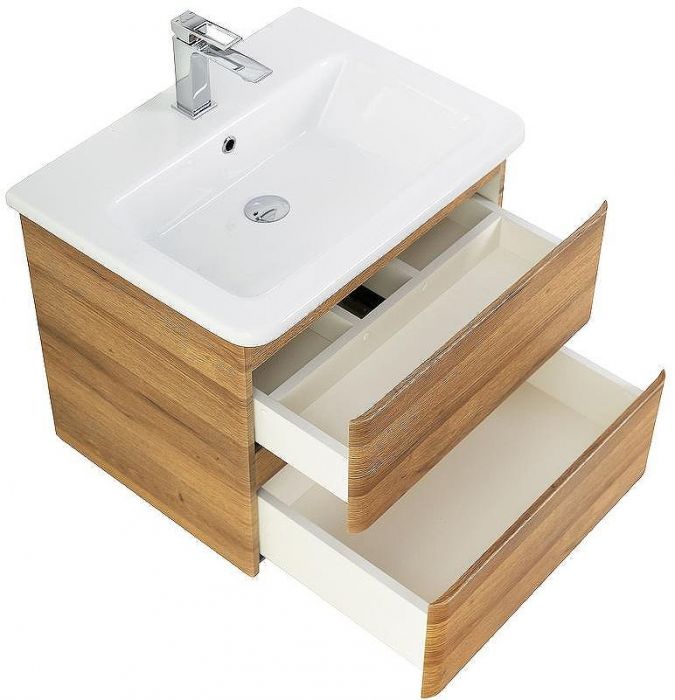 Тумба под раковину BelBagno 60 ALBANO-CER-600-2C-SO-RR подвесная Rovere Rustico
