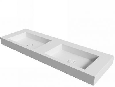 Раковина Boheme Armadi Art Flat 140 888-140 двойная Белая матовая