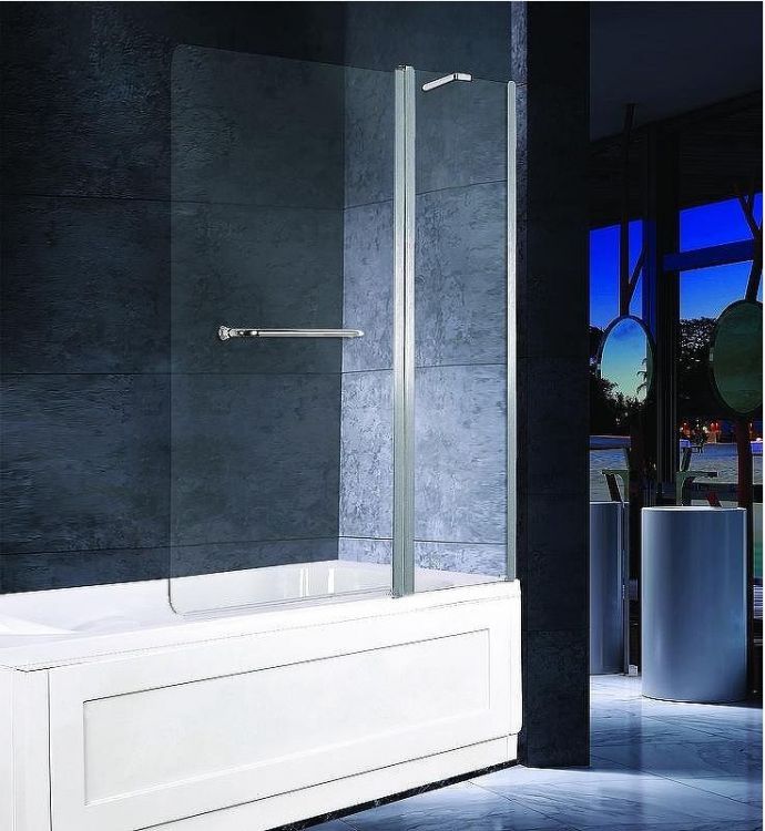 Шторка на ванну Esbano ES-1412 120 ESDV1412 профиль Хром стекло прозрачное