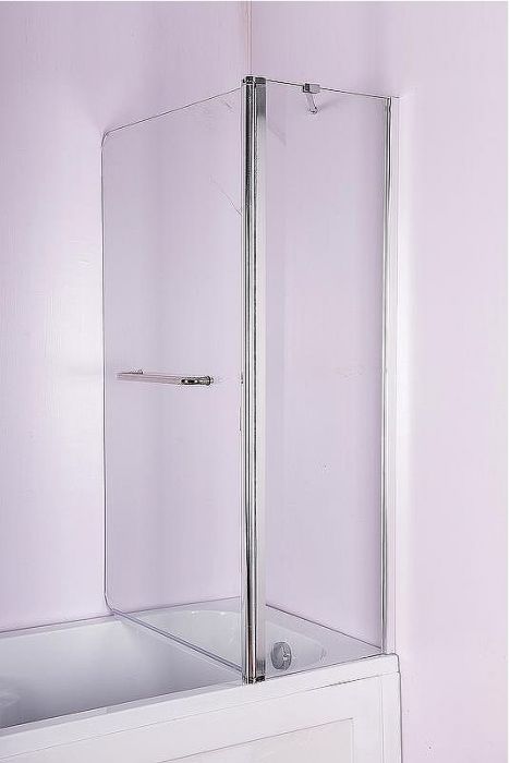 Шторка на ванну Esbano ES-1412 120 ESDV1412 профиль Хром стекло прозрачное
