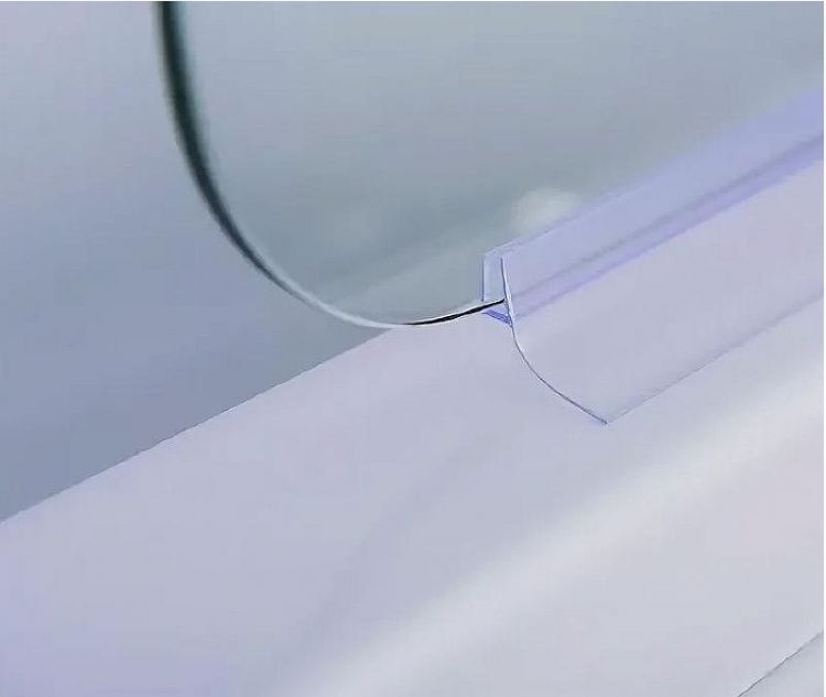 Шторка на ванну Esbano ES-1412 120 ESDV1412 профиль Хром стекло прозрачное