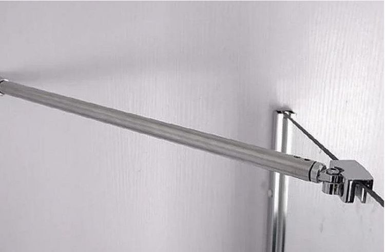 Шторка на ванну Esbano ES-1412 120 ESDV1412 профиль Хром стекло прозрачное