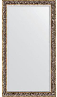 Зеркало Evoform Exclusive Floor 204х114 BY 6171 с фацетом в багетной раме - Вензель бронзовый 101