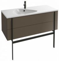 Тумба под раковину Jacob Delafon Nouvelle Vague 120 см EB3035-NR2 коричневая кожа