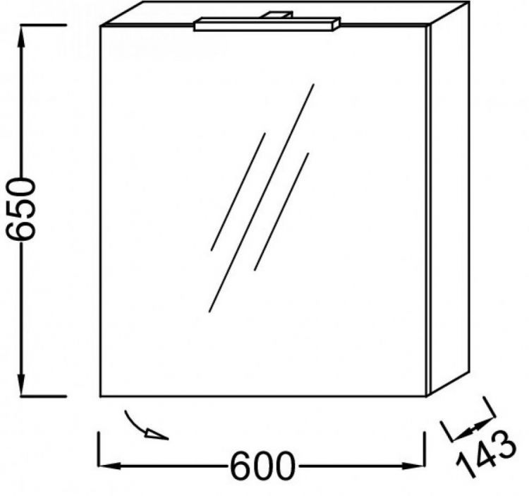 Зеркало-шкаф с подсветкой Jacob Delafon 60 см EB1362G-E10, квебекский дуб Зеркало-шкаф с подсветкой Jacob Delafon 60 см EB1362G-E10, квебекский дуб