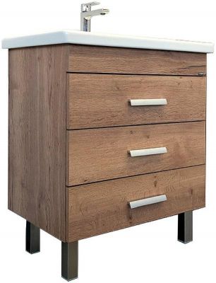 Тумба с раковиной Comforty Никосия 70H 00-00008854 Дуб темный