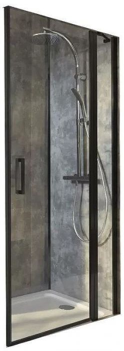 Душевая дверь Jacob Delafon Contra Black 90 E22T90-BL профиль Черный стекло прозрачное