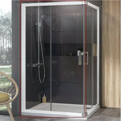 Душевая дверь Ravak 10° 10RV2K-100 1ZJA0100Z1 профиль Белый стекло Transparent
