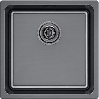 Кухонная мойка Paulmark Yuni 44 Uni YU44-GM Вороненная сталь