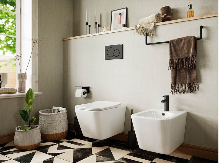 Подвесной унитаз CERAMICANOVA Metric Rimless CN3007 Подвесной унитаз CERAMICANOVA Metric Rimless CN3007