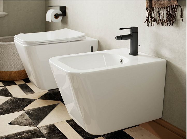 Подвесной унитаз CERAMICANOVA Metric Rimless CN3007 Подвесной унитаз CERAMICANOVA Metric Rimless CN3007