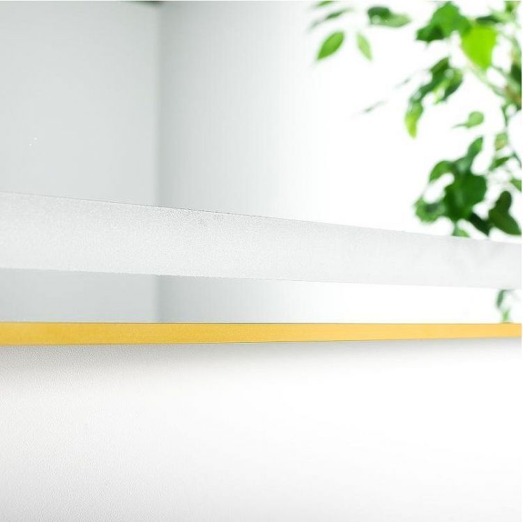 Зеркало Fixsen Led 90х70 FX-2090G с подсветкой Золото-сатин с сенсорным выключателем и диммером Зеркало Fixsen Led 90х70 FX-2090G с подсветкой Золото-сатин с сенсорным выключателем и диммером