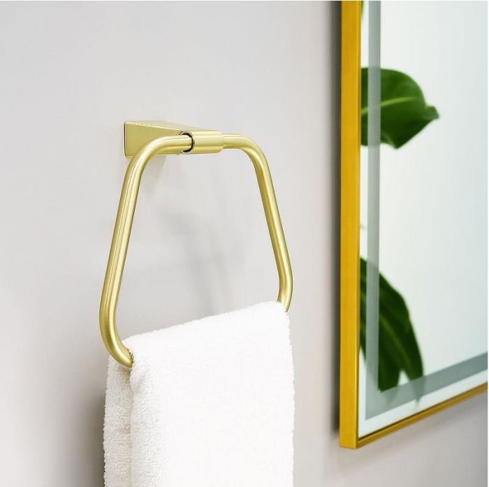 Зеркало Fixsen Led 90х70 FX-2090G с подсветкой Золото-сатин с сенсорным выключателем и диммером