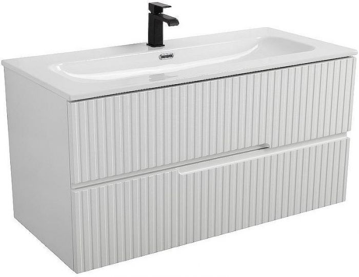 Тумба под раковину Cezares Duet-N 100 DUET-N-1000-2C-SO-BO подвесная Bianco Opaco