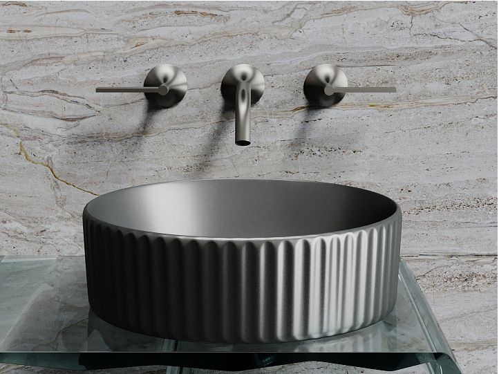 Умывальник CERAMICANOVA Element чаша накладная круглая 360 мм (цвет Темный Антрацит Матовый) CN6057MDH Умывальник CERAMICANOVA Element чаша накладная круглая 360 мм (цвет Темный Антрацит Матовый) CN6057MDH