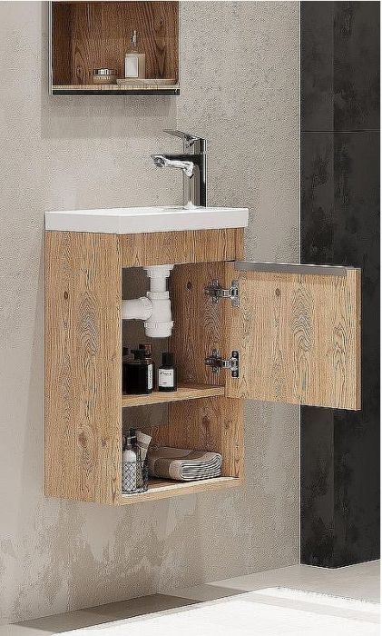 Тумба под раковину Aquaton Хоуп 40 1A287101HP6C0 подвесная Орех