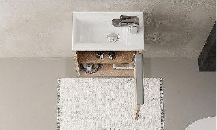 Тумба под раковину Aquaton Хоуп 40 1A287101HP6C0 подвесная Орех