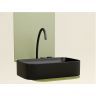 Умывальник CERAMICANOVA Element чаша накладная прямоугольная (цвет Чёрный Матовый) CN6053MB