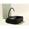 Умывальник CERAMICANOVA Element чаша накладная прямоугольная (цвет Чёрный Матовый) CN6053MB