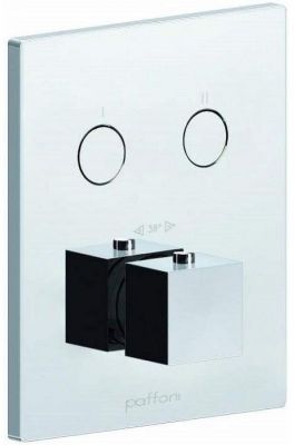 Смеситель для душа Paffoni Compact Box CPT518BO с термостатом цвет Белый матовый