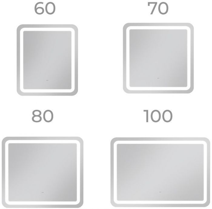 Зеркало Vigo Jess Classic 100 242 с подсветкой с бесконтактным выключателем