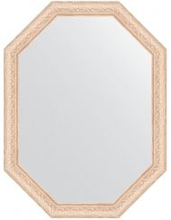 Зеркало Evoform Octagon 60х80 BY 7036 в багетной раме - Беленый дуб 57