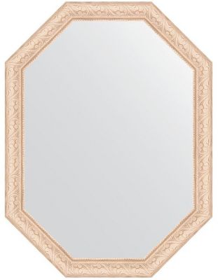 Зеркало Evoform Octagon 60х80 BY 7036 в багетной раме - Беленый дуб 57