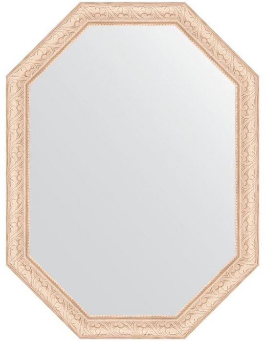 Зеркало Evoform Octagon 60х80 BY 7036 в багетной раме - Беленый дуб 57