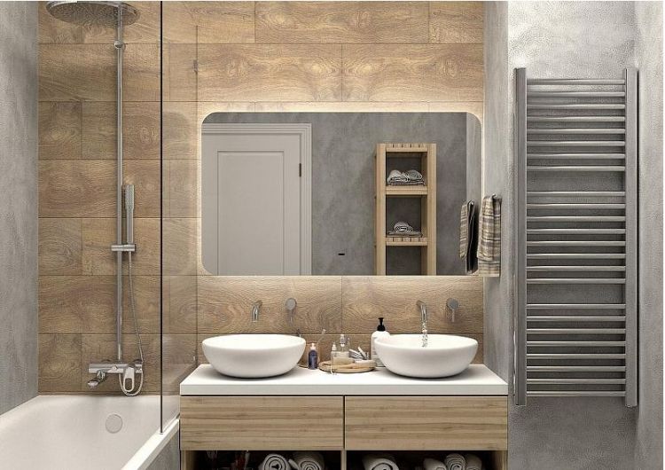 Зеркало DIWO Кострома 120 ЗЛП1719 с подсветкой с бесконтактным выключателем