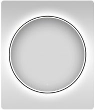 Зеркало Wellsee 7 Rays' Spectrum 95 172201800 с подсветкой цвет Черный матовый с сенсорным выключателем