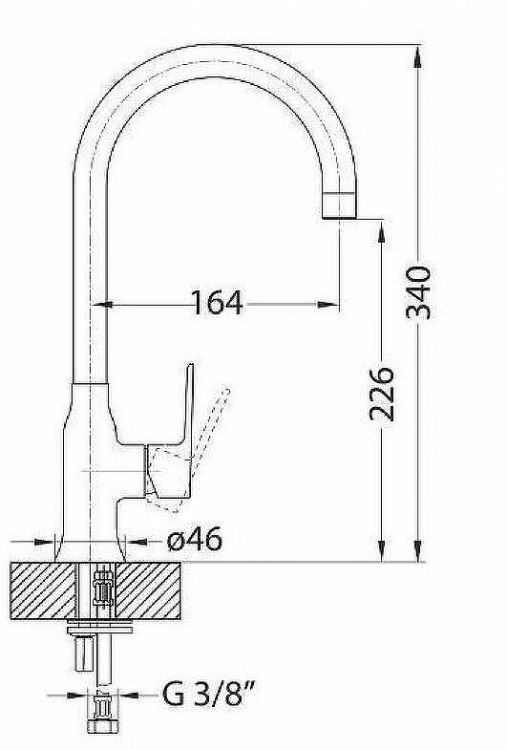 Смеситель для кухни Alveus Slim Monarch Copper new 1134834 Медь Смеситель для кухни Alveus Slim Monarch Copper new 1134834 Медь