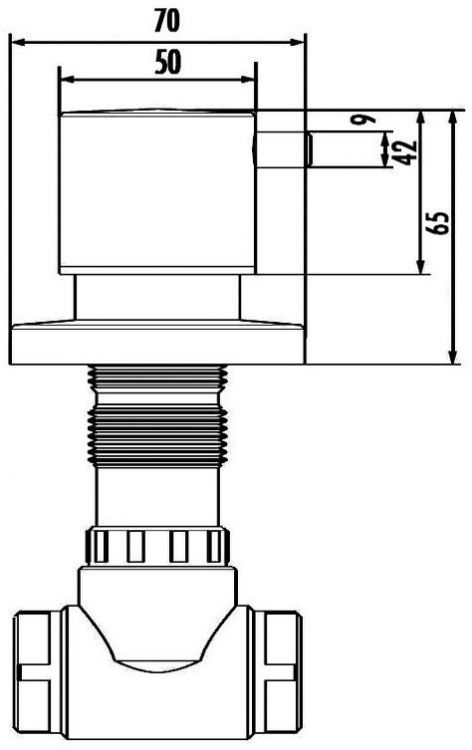 Запорный вентиль Creavit AC50L.BRY цвет Берри матовый