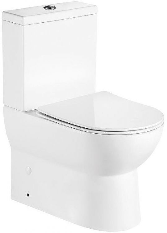 Унитаз компакт Royce Brooklyn RCT-132102WH с бачком и сиденьем Микролифт