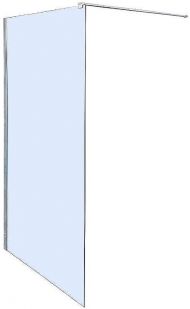 Душевая перегородка Parly 100 T100 профиль Хром стекло прозрачное