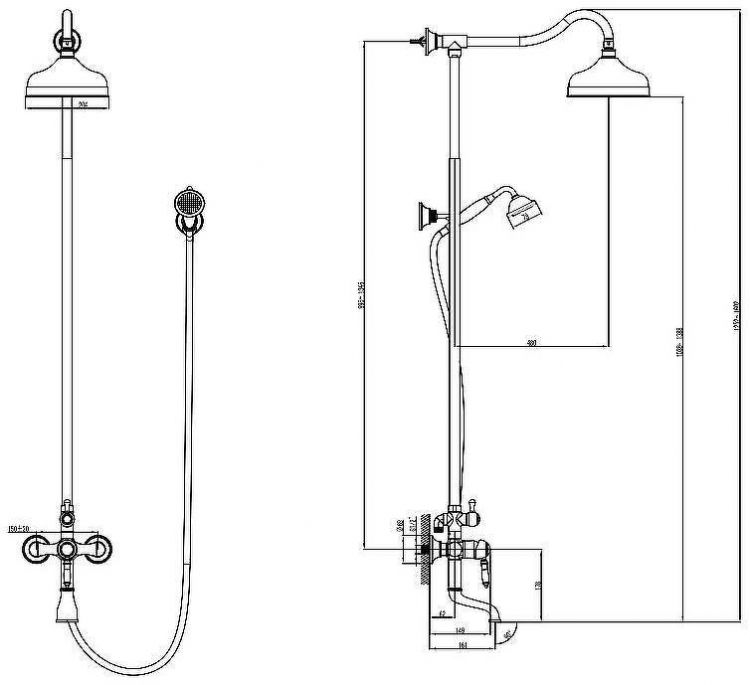 Душевая система Lemark Villa LM4862C Хром