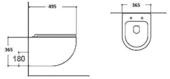 Унитаз WellWant Aura WWU01122B подвесной с сиденьем Микролифт