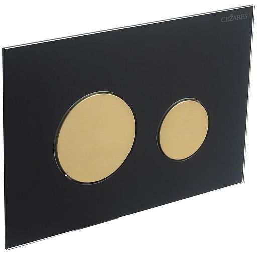 Клавиша смыва Cezares Lux LUX-GN-BORO-C цвет Черный Золото