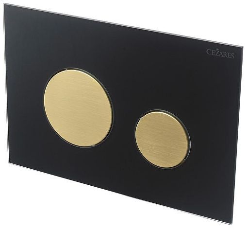Клавиша смыва Cezares Lux LUX-GN-BORO-C цвет Черный Золото