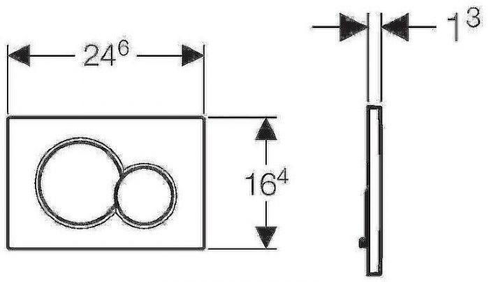 Инсталляция Geberit Duofix Sigma UP320 111.300.00.5+115.770.DW.5 с Черной клавишей смыва