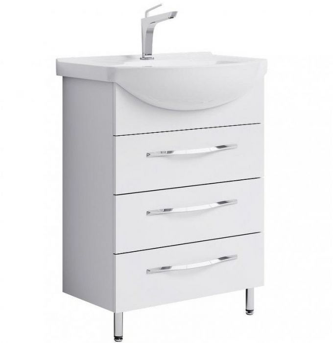 Тумба под раковину Aqwella Аллегро 65 Agr.01.06/3 Белая