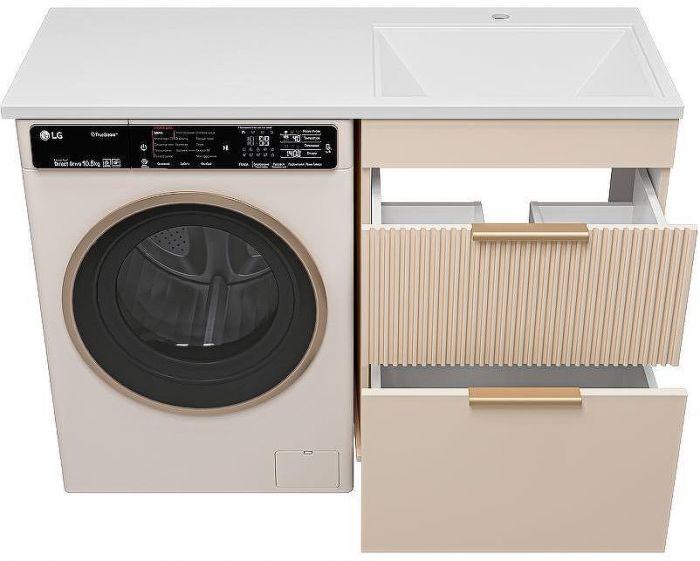 Тумба под раковину Brevita Enfida 120 ENF-07060-032Я Бежевая матовая