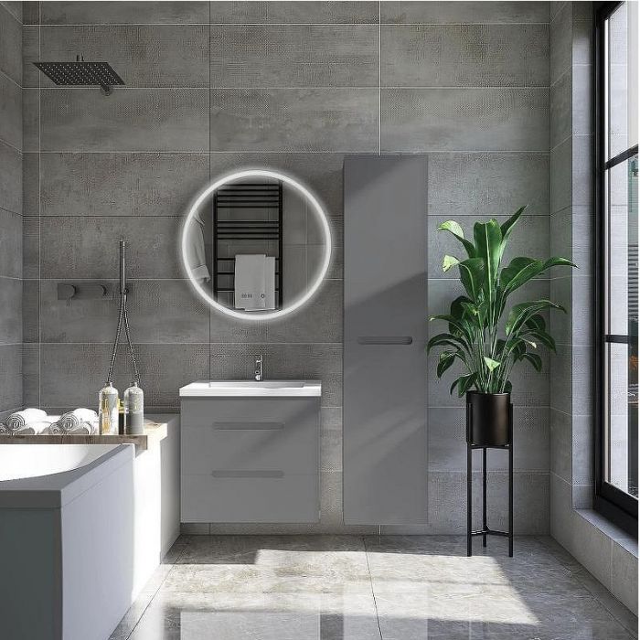 Тумба под раковину VIANT Марсель 60 VMAR60COG-T2YP подвесная Графит