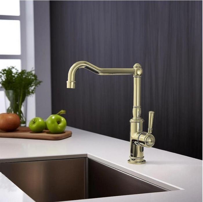 Смеситель для кухни Aquatek Классик AQ1580PG Полированное золото