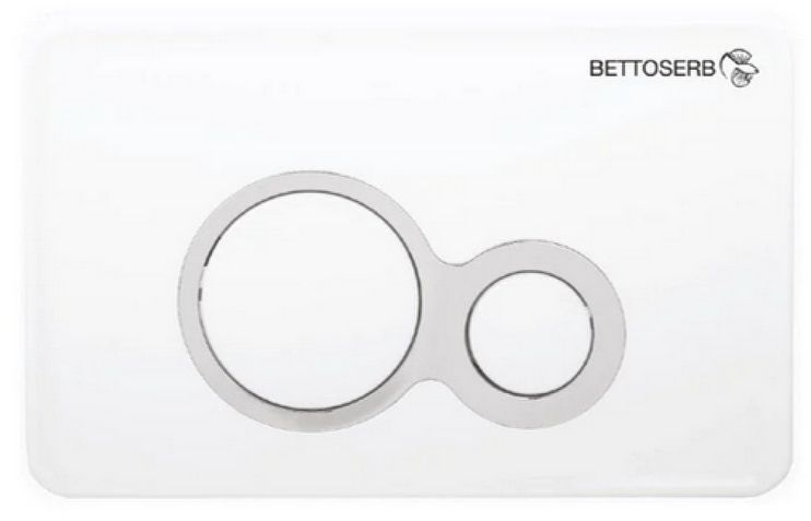 Инсталляция Bettoserb Sava Slim Superior SES40006458 для унитаза с клавишей смыва цвет Белый глянцевый Хром матовый Инсталляция Bettoserb Sava Slim Superior SES40006458 для унитаза с клавишей смыва цвет Белый глянцевый Хром матовый